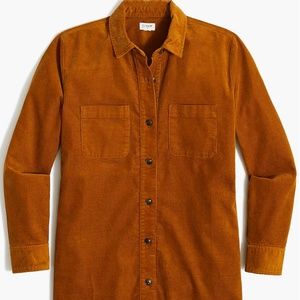 J.Crew Corduroy shirt-jacket Shacket Brandy Wine